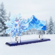 Akrylátová trofej APLAG26M13 | Biatlon