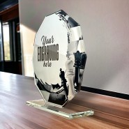 Skleněná trofej CR2024301M16 | Šachy