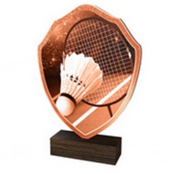 Dřevěná plaketa TFRW036 | Badminton
