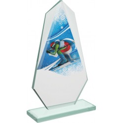 Skleněná trofej CRT20008M10 | Sjezdové lyžování