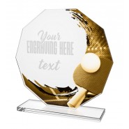 Skleněná trofej CR2024301M52 | Stolní tenis