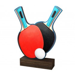 Dřevěná plaketa WF038 | Stolní tenis