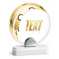 Skleněná trofej CR242075M15 | Florbal
