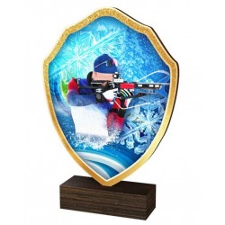 Dřevěná plaketa TFRW427 | Biatlon