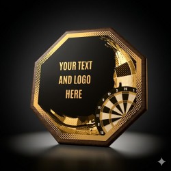 Dřevěná plaketa HEXM04 | Šipky