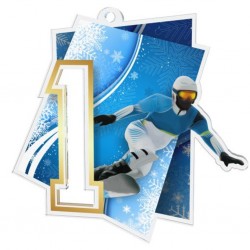 Akrylátová medaile MDAS0017M4 | Snowboard