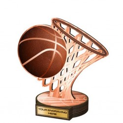 Dřevěná plaketa RWR115 | Basketball