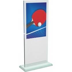 Skleněná trofej CRT20001M13 | Stolní tenis