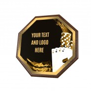 Dřevěná plaketa HEXM08 | Karetní hry