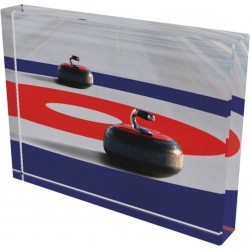 Skleněná trofej CR4044M9 | Curling