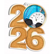 Akrylátová medaile MDA2026M24 | Plavání