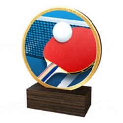 Dřevěná plaketa TFRW682 | Stolní tenis