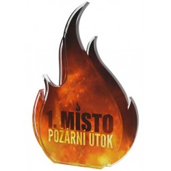 Akrylátová trofej ADB001M2 | Hasiči