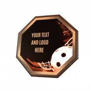 Dřevěná plaketa HEXM27 | Florbal