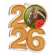 Akrylátová medaile MDA2026M31 | Jezdectví