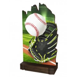 Dřevěná plaketa WPLA02M10 | Baseball