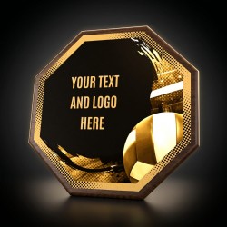 Dřevěná plaketa HEXM40 | Volejbal