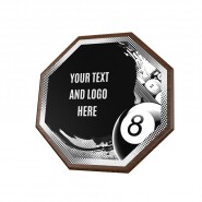 Dřevěná plaketa HEXM16 | Biliard