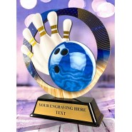 Kovová trofej SAM02M09 | Bowling