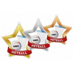 Akrylátová medaile MDASTARM12 | Netball