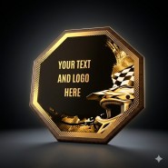 Dřevěná plaketa HEXM33 | Motorsport