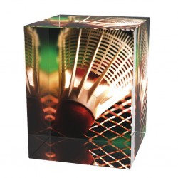 Skleněná trofej CR3065M10 | Badminton