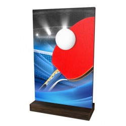Dřevěná plaketa WPLA01M07 | Stolní tenis