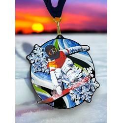 Akrylátová medaile MDABL M45 | Snowboard