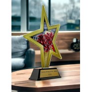 Akrylátová trofej STAR002M9 | Roztleskávačky