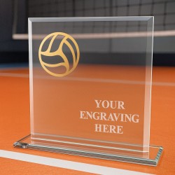 Skleněná trofej CRM20241M02 | Volejbal