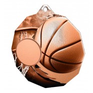 Kovová medaile ekoMDMR03M02 | Basketball