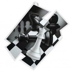 Akrylátová medaile MDAZ0011M40 | Šachy