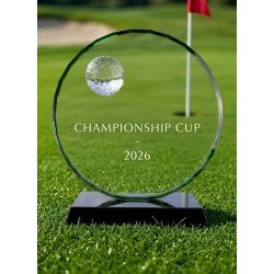 Skleněná Golfová Trofej CRG2026M01