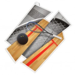 Akrylátová medaile MDAZ0011M8 | Squash