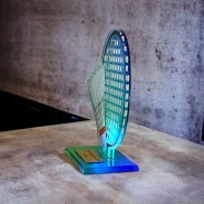 Akrylátová trofej AWF M63 | Badminton