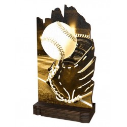 Dřevěná plaketa WPLAR02M10 | Baseball