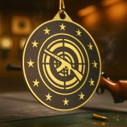 Kovová medaile MDM05M25 | Střelba