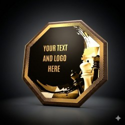 Dřevěná plaketa HEXM20 | Šachy