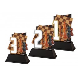 Akrylátová trofej NCUF001M19 | Šachy