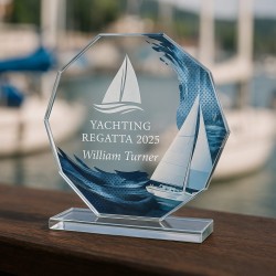 Skleněná trofej CR2024301M44 | Plachtění