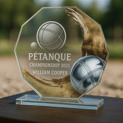 Skleněná trofej CR2024301M17 | Petanque