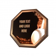 Dřevěná plaketa HEXM15 | Baseball