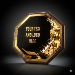 Dřevěná plaketa HEXM29 | Stolní fotbal