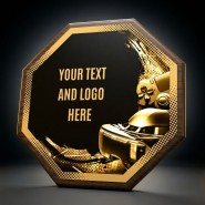 Dřevěná plaketa HEXM36 | eSport