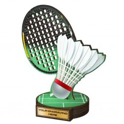 Dřevěná plaketa RW108 | Badminton