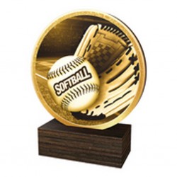 Dřevěná plaketa TFRW715 | Softball