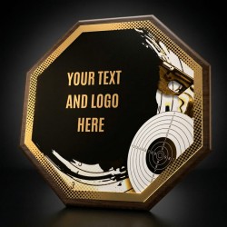 Dřevěná plaketa HEXM37 | Střelba