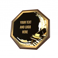 Dřevěná plaketa HEXM45 | Hudba