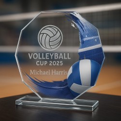 Skleněná trofej CR2024301M40 | Volejbal