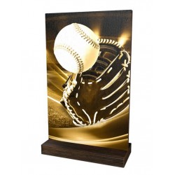 Dřevěná plaketa WPLAR01M10 | Baseball